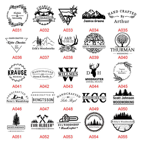 Custom Electric Branding Iron Stamp for Woodworking - Arokimi (1"x1") Arokimi