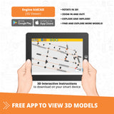 Engino- STEM Toys, Mechanics Cams & Cranks, Engineering Kit for Kids 9+, Learning & Education Set, Gifts for Boys & Girls, STEM Building Toys (8 Model Options) Engino