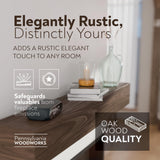 Pennsylvania Woodworks Fireplace Mantel, Handmade in The USA, Oak Wood Wall-Hanging Mantel Shelf, Farmhouse Wall Shelf Design, Easy to Mount and Heavy Duty, 60 in, Large, Midnight Black Pennsylvania Woodworks