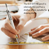 Nicpro 6PCS Art Mechanical Pencil Set, 4PCS Drafting Pencils 0.3 & 0.5 & 0.7 & 0.9 mm & 2PCS 2mm Lead Holder (4B 2B HB 2H) For Writing, Sketching Drawing With 12 Tube Lead Refills Erasers Case Nicpro