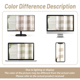 DriftAway Buffalo Plaid Check Curtains Woven Plaid Pattern Lined Blackout Thermal Insulated Window Curtain Grommet 2 Layers 2 Panels 52 Inch by 63 Inch Taupe DriftAway