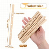 100pcs Wooden Wick Holders Candle Wick Bars Candle Centering Sticks for Candles Making Device Wax Stick Clips Centering Tools Wicks Holders for Large & Multiwick Candles QfwdfcTrenz