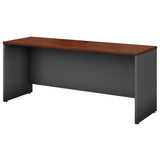 Bush Business Furniture Series C Credenza Desk, Large Computer Table for Home and Professional Office, 72W x 24D, Hansen Cherry Bush Business Furniture