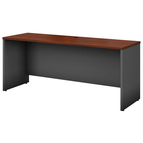 Bush Business Furniture Series C Credenza Desk, Large Computer Table for Home and Professional Office, 72W x 24D, Hansen Cherry Bush Business Furniture