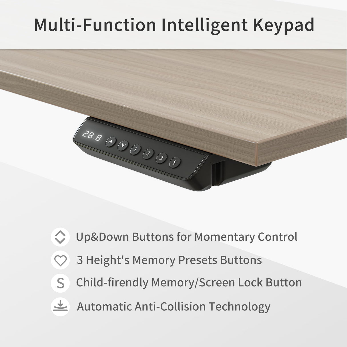 FEZIBO Electric Height Adjustable Stand up Desk for Home Office, 63" L Shaped Executive Standing Desk with 3-Drawer File Cabinet, Computer Desk with Storage Cabinets, White Frame/Light Walnut Top FEZIBO