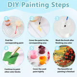 Mnsdiyrs Art Paint by Numbers Kits for Adults, Landscape Paint by Numbers for Adults, Acrylic Adult Paint by Numbers Kits for Gift Home Wall Decor 16x20 Inch Mnsdiyrs