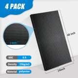 4 PCS Acoustic Panels,48''X24''X2'' Soundproof Foam Wall Panels,High Density Fireproof Noise Cancelling Foam Studio Foam Panel,Noise (Black-4 Pack) YHYGHXFR