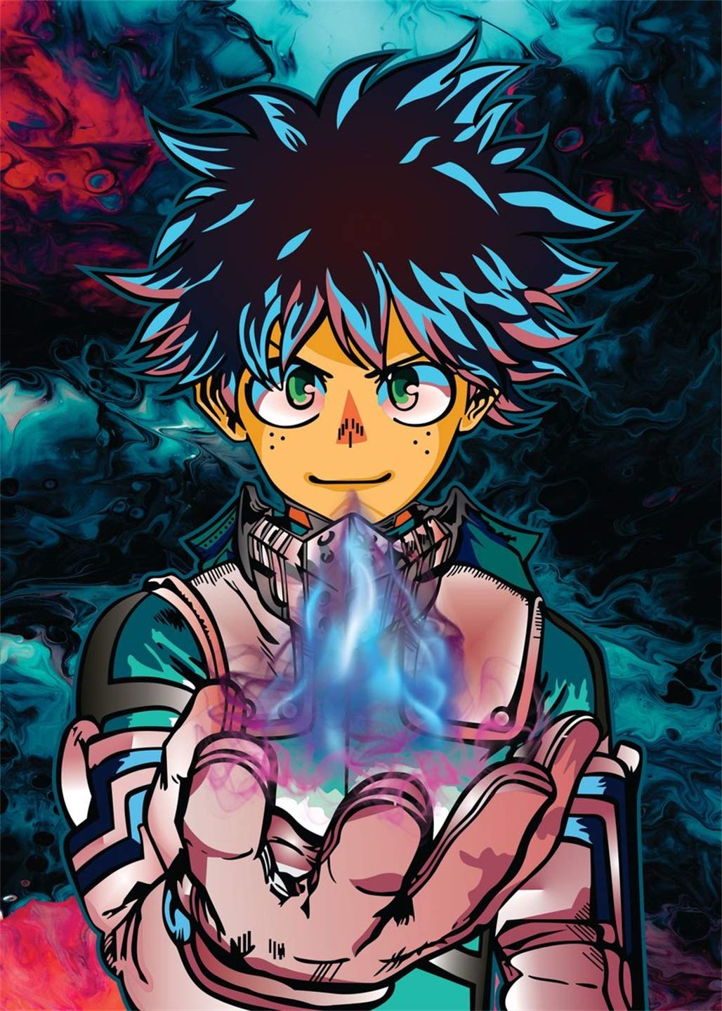 DIY 5D Diamond Painting Anime by Number Kits Full Drills for Adults, Cross Stitch Crystal Rhinestone Embroidery Pictures Arts Craft for Home Wall Decor Gift.(M-H-A-105-30X40) vodwml