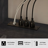 AMERLIFE 70" Floating TV Stand with LED Lights and Power Outlet, High Gloss Wooden Texture Wall Mounted Media Console Entertainment Center for TVs Up to 80", Black AMERLIFE