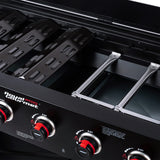 Royal Gourmet GB8003 8-Burner Propane Gas Grill with Foldable Side Tables, Large Propane BBQ Grill with Porcelain-Enameled Steel Wire Grates for Outdoor Party or Backyard Grilling, Black Royal Gourmet