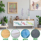 12pcs Leaf Vine Stencils, Leaves & Flower Stencil Reusable Floral Stencil Spring Drawing Templates for Painting on Walls DIY Craft Canvas Home Decor Wall Art Gosknor