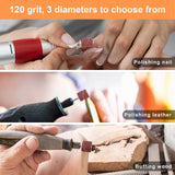 BAGTeck 162 Pieces Sanding Drums Kit Drum Sander for Drill with Storage Box Including 150 Pieces Sanding Band Sleeves and 12 Pieces Drum Mandrels for BAGTeck