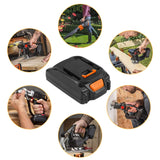 Futurebatt [2Pack] 20V 3000mAh High-Output Battery for Worx 20V Battery PowerShare Battery Model WA3520 WA3525 WA3575 WG151s WG155s WG251s WG255s WG540s WG545s WG890 WG891 Futurebatt