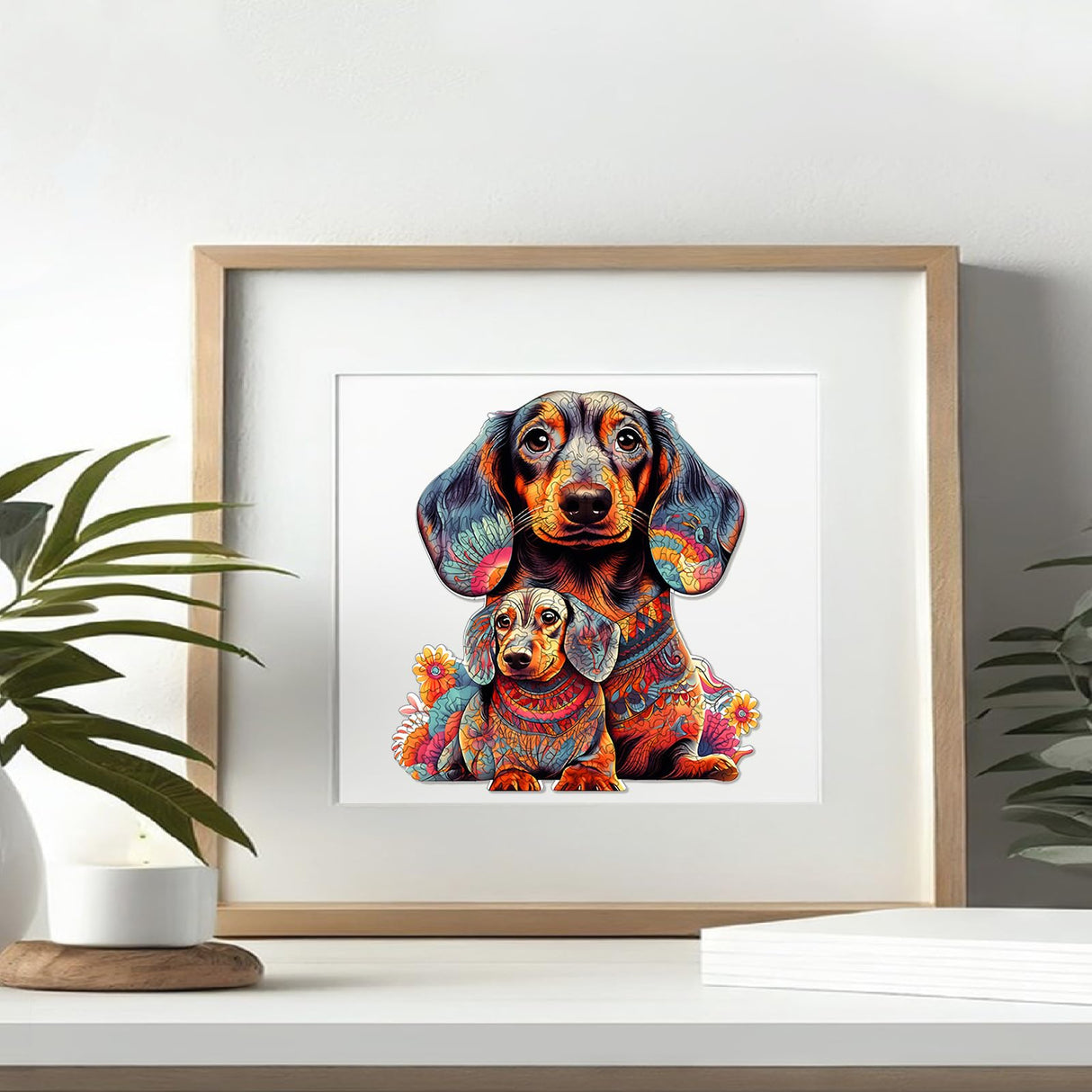 Wooden Puzzle for Adults, 200 Piece Irregular Animal Shaped Wooden Jigsaw Puzzles, Unique Puzzles for Adults, Creative Gift for Adults and Kids WHJSG