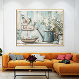 Diamond Painting Kits for Adults - Rustic Flower and Butterfly White Jasmine Flowers DIY 5D Diamond Art Kits Full Drill Diamond Dots Paintings with Diamonds Gem Art and Crafts Home Decor Gift 12X16 in Fairyland JinWenn