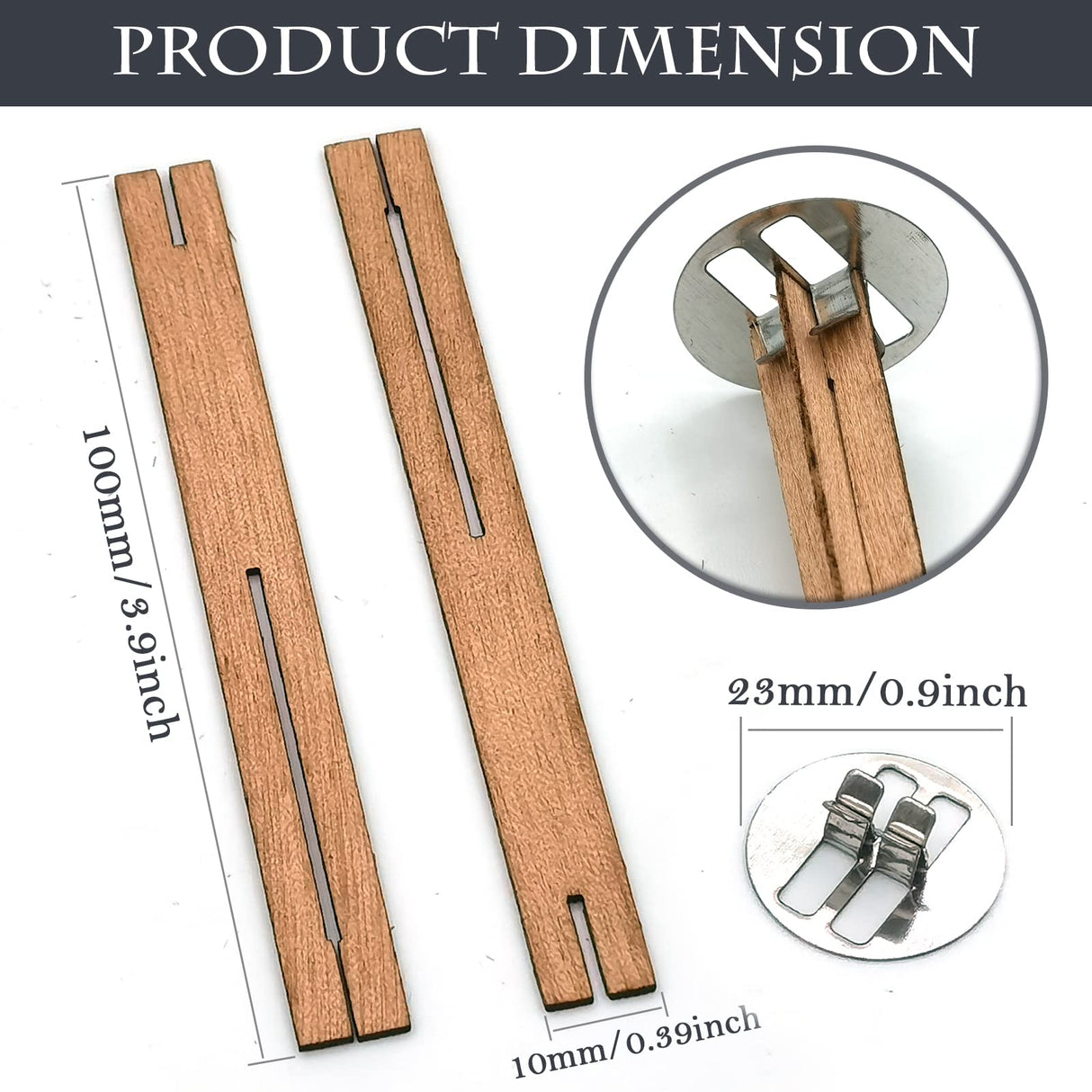 25 Set Wood Candle Wicks Cross Shape 4x0.4inch / 100x10mm, Cross Wooden Wicks w/Iron Stands for Soy Candle Making, Natural Wood Wick Core Handmade Candles Supplies SWIGRANCE