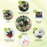 ZhouBoat 10 Inch Sublimation Wind Spinner Blanks, 10 Pack Summer Garden Windmills 3D Flower Aluminum DIY Hanging Sculpture Kinetic Wind Spinners Blanks Heat Press Transfer Decorations ZhouBoat