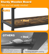 Mondazie 30 Gallon Fish Tank Stand with Shelf for Accessories Storage, 2 Tiers Heavy Duty Metal Aquarium Stand, Breeder Tank Turtle Reptile Terrariums Stand Rack for Home Office, 30" L x 12" W, Black Mondazie