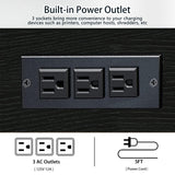 Natwind 3 Tier Printer Stand,Printer Table with Adjustable Storage Shelf, Rolling Printer Cart with Wheels for Home Office Organization,Multifunctional Shelves for Heat Press,3D Printer (Black) Natwind