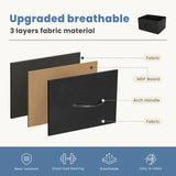 DUMOS 4 Drawers Dresser for Bedroom, Chest of Drawers, Closet Storage with 4 Drawers, Cloth Dresser Clothes Organizers Tower with Fabric Bins, Metal Frame, Wood Tabletop DUMOS