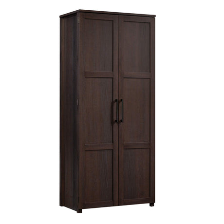 Sauder HomePlus Storage Pantry Cabinet, L: 30.71" x W: 17.21" x H: 68.82", Dakota Oak finish Sauder