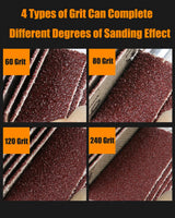 Mixiflor 20 Pcs 5 Sizes 60/80/120/240 Grits Abrasive Flap Wheel Sander, 1/4 Inch Shank Flap Wheels for Drill, Die Grinder Flap Wheel,Flap Wheel Sander for Drill Mixiflor