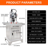 HayWHNKN Pneumatic Hinge Boring Drilling Machine Hinge Boring Drill Press Machine Woodworking Hinge Drilling Machine 3Z-45-9.5 110V HayWHNKN