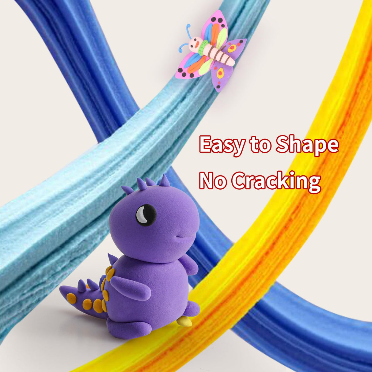 EDIFON Air Dry Clay Kit, 36 Colors Modeling Clay with Tools, Ultra Light, Safe and Non-Toxic, Ideal Gift for Kids (36 Colors+ Tools) EDIFON