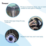 Tiimmgaal 14FT Black Outdoor Umbrella Net, Suitable for Patio Gazebo and Double Sided Patio Umbrella, Tear-Resistant Mesh Fabric, Easy Installation Tiimmgaal