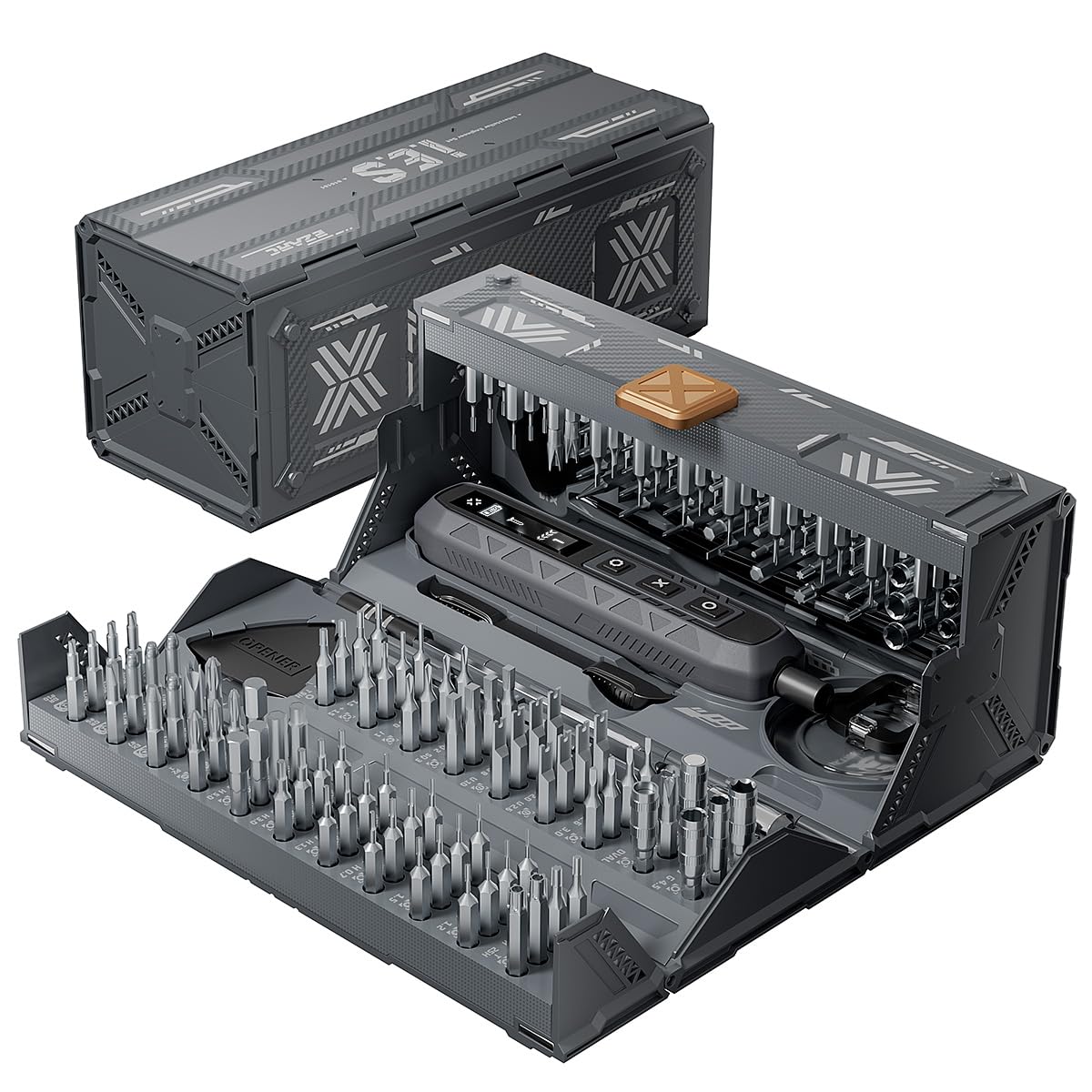 EZARC Electric Screwdriver Set, 181 in 1 Cordless Screwdriver, 3 Torque Settings with 160 Magnetic Precision Bits, Power Screwdriver Repair Tool Kit for Phone Laptop Camera Watch Computer EZARC