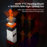 ELEGOO Smart Mini Heater for Resin 3D Printer Intelligent Temperature Control Heater with Air Filtration, Compatible with ELEGOO Most MSLA/DLP/LCD 3D Printers ELEGOO