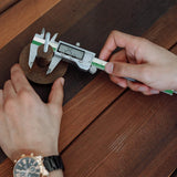 HDLNAK Digital Vernier Caliper Measuring Tool with Large LCD Screen, Stainless Steel Vernier Caliper Digital Micrometer, Easy Switch from Inch Metric Fraction, 6 Inch Caliper Tool for Household/DIY HDLNKAK