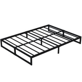 Lutown-Teen 9-Inch Heavy Duty Metal Queen Bed Frame with Steel Slat Support - No Box Spring Needed, Easy Assembly, Black Lutown-Teen