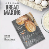 Jeensley Boxed Sourdough Bread Proofing Basket with 2025 Brochure Round Banneton Bowl with Liner and Bread Making Tools Handmade from Quality Natural Indonesian Rattan Bread Baking Supplies Jeensley