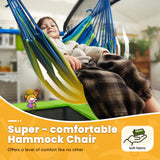 Zupapa 5 in 1 Rectangle Kids Trampoline 6FT with Hammock Chair, Basketball Hoop, and Safety Net - Indoor/Outdoor Heavy-Duty Square Trampoline for Toddlers Ages 3-6, 220LBS Capacity Zupapa