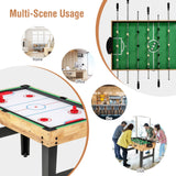 Goplus 10-in-1 Combination Multi Game Table Set, Adult Size Combo Game Table W/Foosball, Table Tennis, Pool, Air Hockey Table, Bowling, Chess, Checkers, Backgammon for Family Game Night Goplus