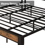 ANCOTOR King Size Bed Frame with Storage Headboard & Outlets – Sturdy, Noise-Free Design, Easy Assembly ANCTOR