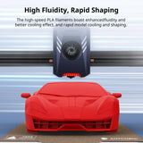 ANYCUBIC High Speed 3D Printer Filament 1.75mm Bundle, Rapid PLA Filament with High Prints Quality, Dimensional Accuracy +/- 0.02mm, 1KG Reusable Spool, 4KG Black +White + Blue + Red ANYCUBIC