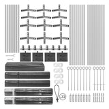 Towallmark Carport, Heavy Duty 12FT X 20FT Carport Canopy, with 4 Load-Bearing Sandbags, Roll Up Mesh Window, Pe Waterproof Canopy, Reinforced Steel Pipes 1.3mm Tube Wall Thickness for Cars, Truck Towallmark