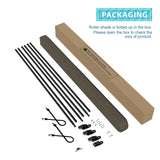 Coarbor Outdoor Roll up Shades Blinds for Porch Patio Shade Exterior Roller Shade Privacy Shade Screen for Deck Pergola Gazebo Brown 8'W x 6'H COARBOR