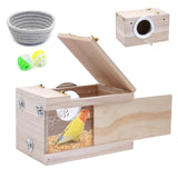 KHEARPSL Parakeet Nesting Box Transparent Bird Budgie Breeding Box Bird Nest Cage House for Lovebirds Cockatiels Parrots Budgie Finch Canary (Medium) KHEARPSL