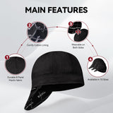 ARCCAPTAIN Reversible Welding Cap, 8 Panel Protective Welders Cap, 10 oz Fireproof Cotton Comforts for Safety and Protection While Welding to Men Women, Black, 7 1/4 ARCCAPTAIN