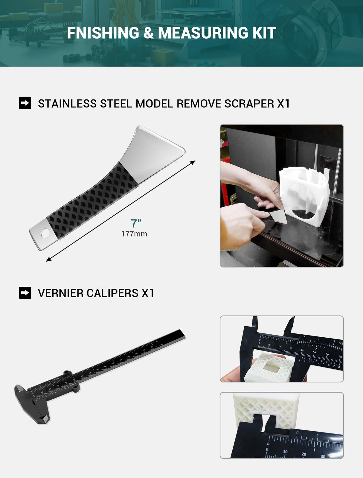 SARDVISA 3D Printer Tools Kit with Zipper Bag, Includes Nozzle Cleaning Set, Scraper, Steel File, Filament Pliers, Carving Knife Set, 3D Print Accessories for Model Removal, Polish, Finish (30-Packs) SARDVISA