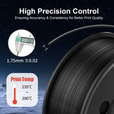 SUNLU 250g PLA Filament 1.75mm Bundle,3D Printer Filament Bundle Multicolor, Neatly Wound PLA Filament, Individually Vacuum Packed,250g Spool,8 Rolls,Black+White+Grey+Transparent+Red+Blue+Orange+Green SUNLU