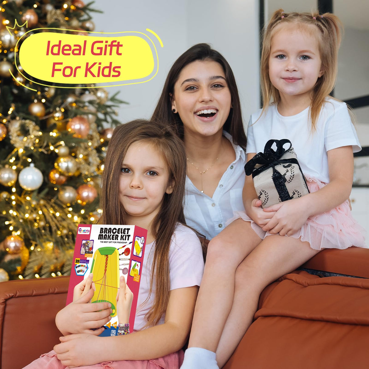 Arts and Crafts for Kids Ages 8-12,Friendship Bracelet Making Kit for Girl,Kids Jewelry Making Kit with 28 Pre-Cut Threads,Christmas Birthday Gifts for Ages 6 7 8 9 10 11 12 Year Old Cyan Maynacs