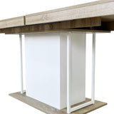 KEIKI Extendable Dining Table for 6-10 People, Dining Room Table for Gatherings, Living Meeting Room KEIKI