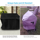 Unicook Offset Smoker Cover 60 Inch, Outdoor Heavy Duty Waterproof Charcoal Grill Cover, Fade and UV Resistant Smokestack BBQ Cover, Compatible for Brinkmann, Char-Broil, Royal Gourmet and More, Black Unicook