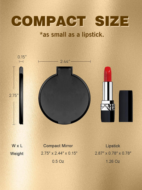Qislee Compact Mirror Bulk, Round Makeup Bulk Compact Mirrors for Purse, Set of 36 (White) Qislee