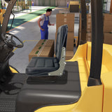 CDZHLTG Forklift Seat Suspension Tractor Seat with 140° Adjustable Back Angle fit Excavator, Forklift, Tractor, Skid Loader, Backhoe Dozer Telehandler, Heavy Mechanical Seat - Black CDZHLTG