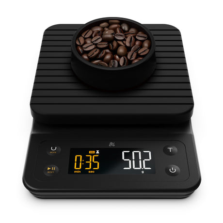 Greater Goods 0.1g Precision Coffee Scale with Timer – 3kg Digital Scale for Pour-Over, Espresso, French Press, Kitchen Use (Onyx Black) Greater Goods